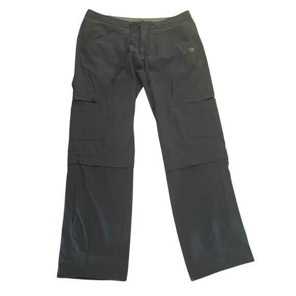Mountain Hardwear Convertible Hiking Pants Womens 12/32 Gray Zip Off OL4577 - Picture 3 of 8